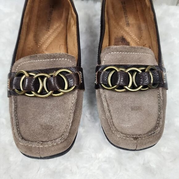 Naturalizer Leather Loafers Tan Size 7.5 - Picture 4 of 10